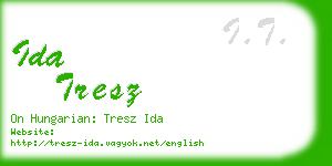 ida tresz business card